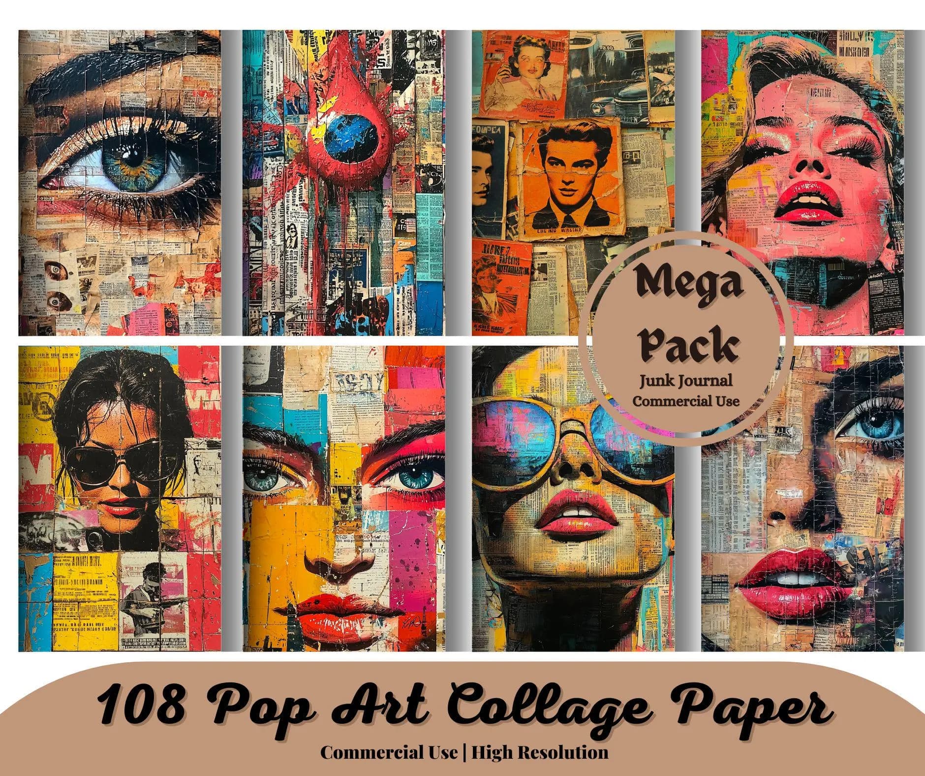 视觉大爆发：锋芒波普为您定制“潮玩级”先锋拼贴风格图书包装